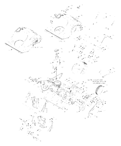 General Assembly Diagram and Parts List for 140 (31B-140-000)(2004) Yard Machines Snow Blower